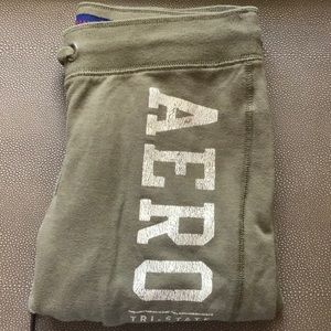 Aeropostale Army Green Low Rise Sweatpants